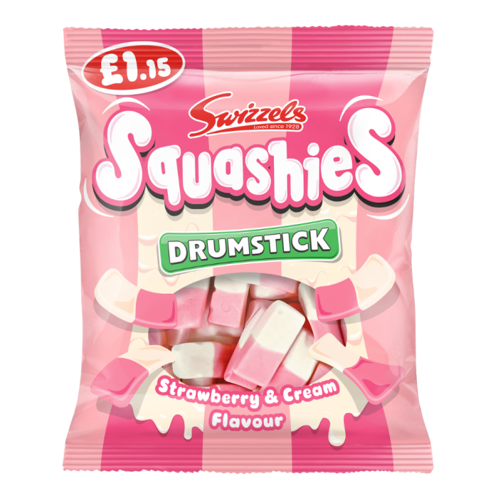 Swizzels Squashies Drumstick Strawberry & Cream 120g