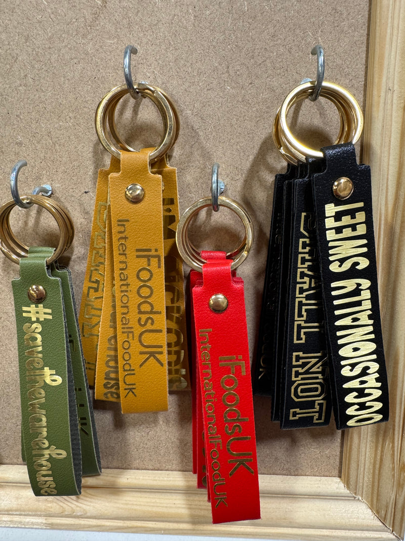 iFoodsUK Lucky Dip Leather Keyring