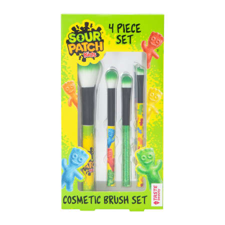 Sour Patch Candy Cosmetic Brush Set 4 Piece