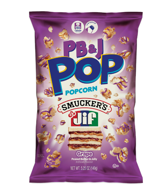 PB&J Pop Peanut Butter & Grape Popcorn 149g