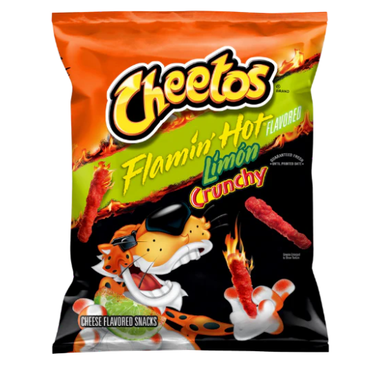 Cheetos Crunchy Flamin Hot Lime 226g - Best Before 31st August 2025