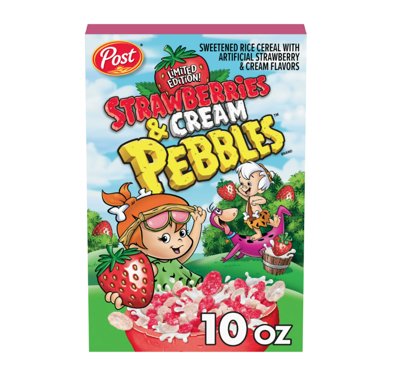 Fruity Pebbles Strawberries and Cream Cereal 283g