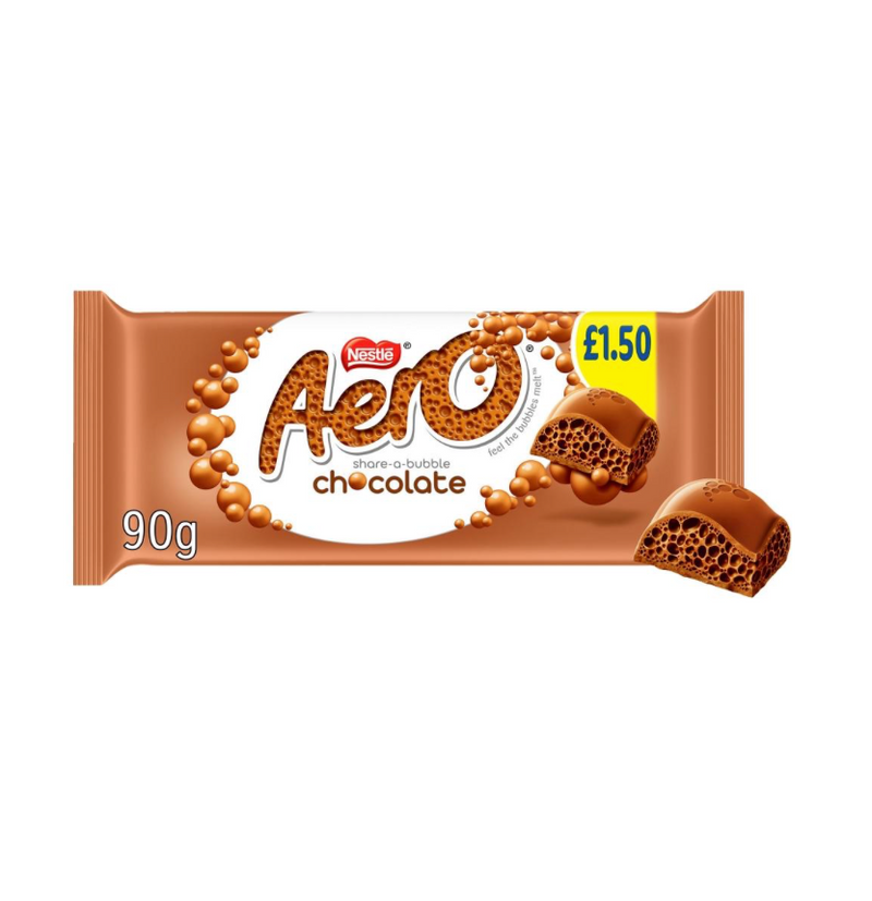 Aero Milk Chocolate Sharing Bar 90g
