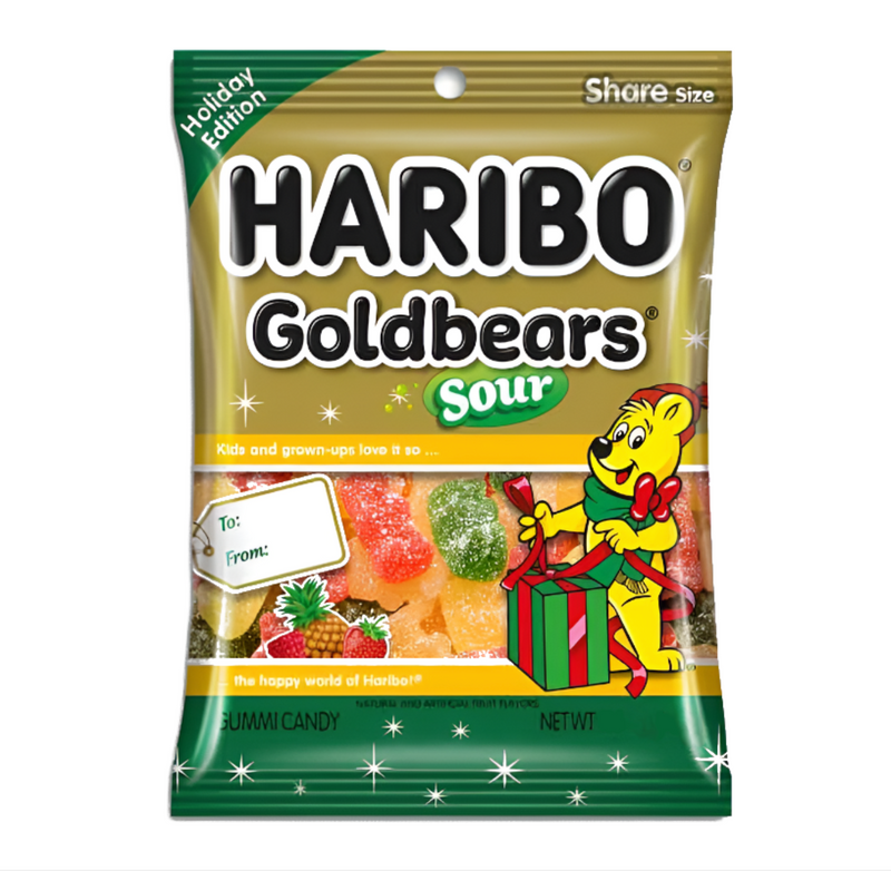 Haribo Holiday Edition Sour Goldbears 113g