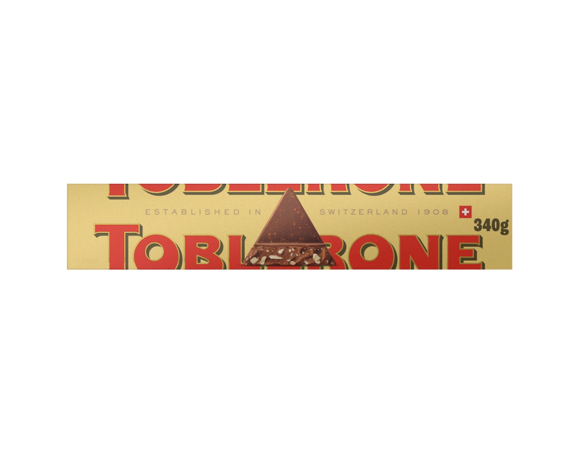 Toblerone Milk Chocolate With Honey & Almond Nougat 340g