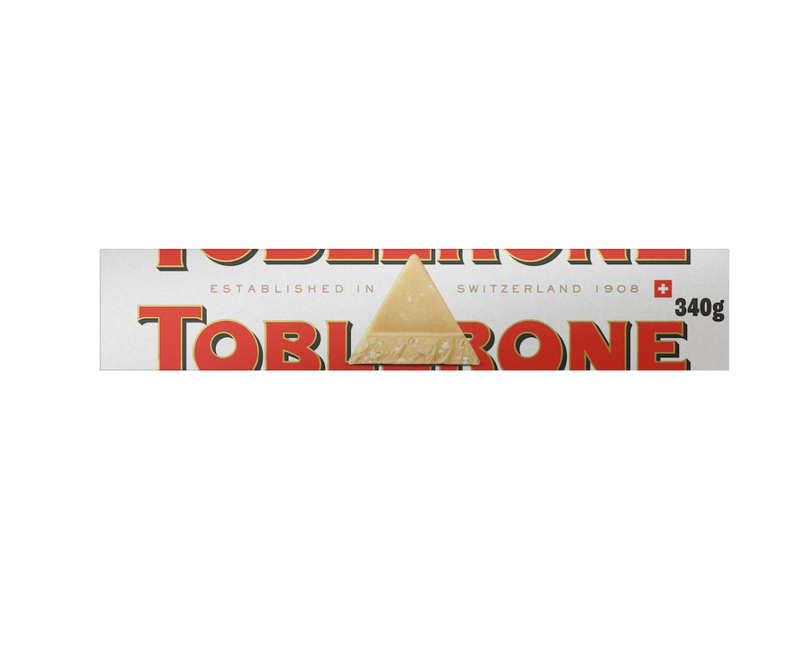 Toblerone White Chocolate With Honey & Almond Nougat 340g