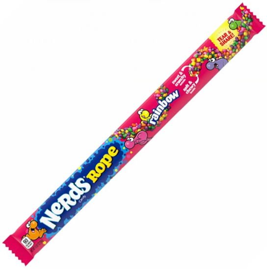 Wonka Rainbow Nerds Rope Single