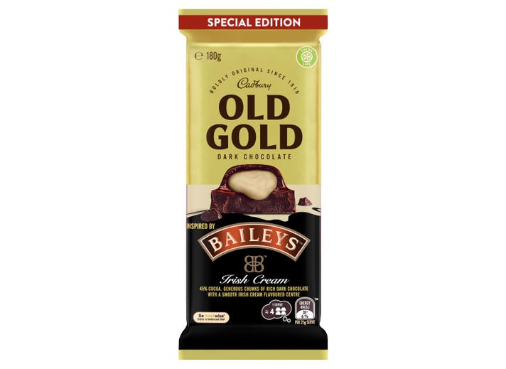 Cadbury Old Gold Baileys Original Irish Cream 180g