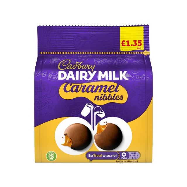 Cadbury Dairy Milk Caramel Nibbles Bag 85g