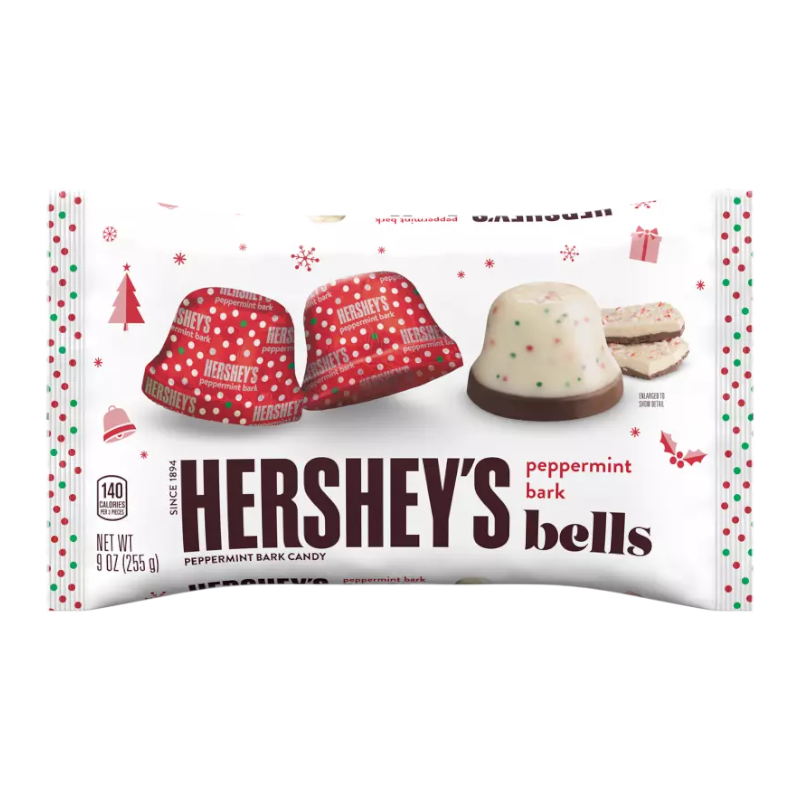 Hershey's Peppermint Bark Bells 255g