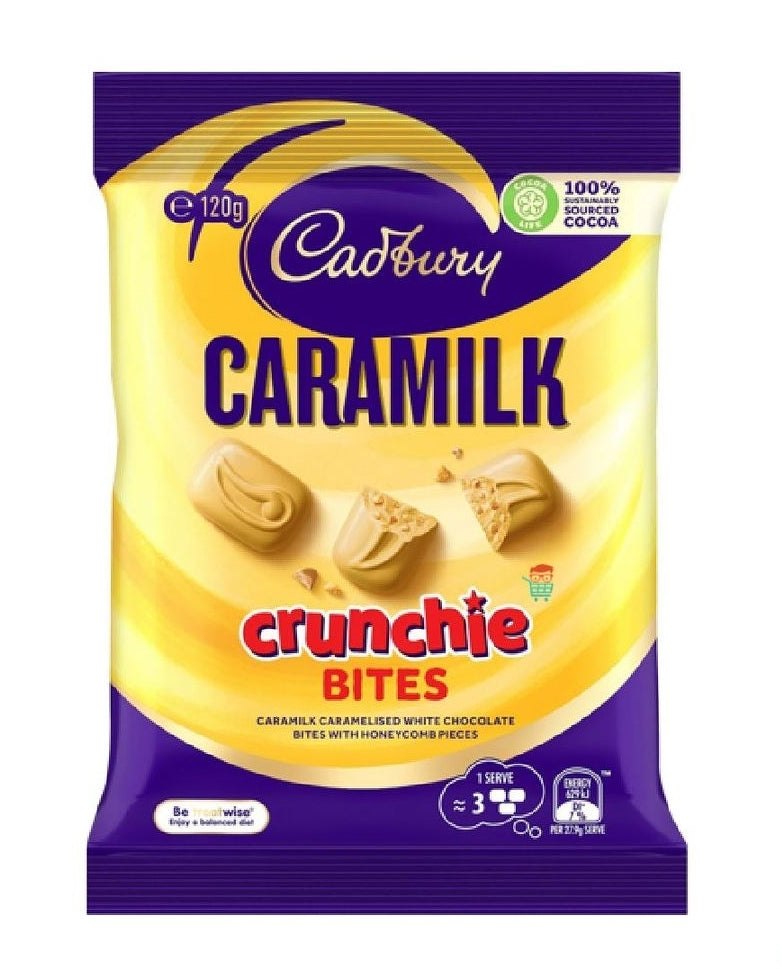 Cadbury Caramilk Crunchie Bites 120g