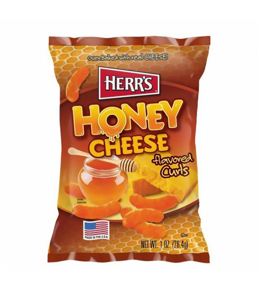 Herr's Honey Cheese Flavoured Curls 28g