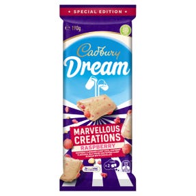 Cadbury Dream Marvellous Creations Raspberry 190g - Best Before 27th March 2025