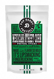 Pop Daddy Pretzels Mexican Street Corn 212g - Best Before 4th March 2025