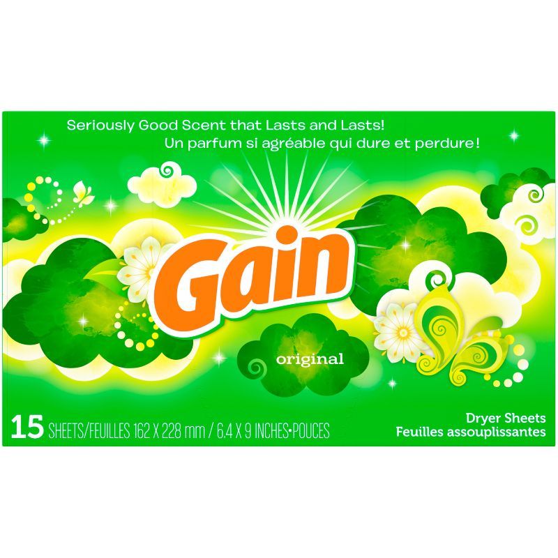 Gain Bundel detergent softener diswashing liquid Dryer sold sheets Airfreshner