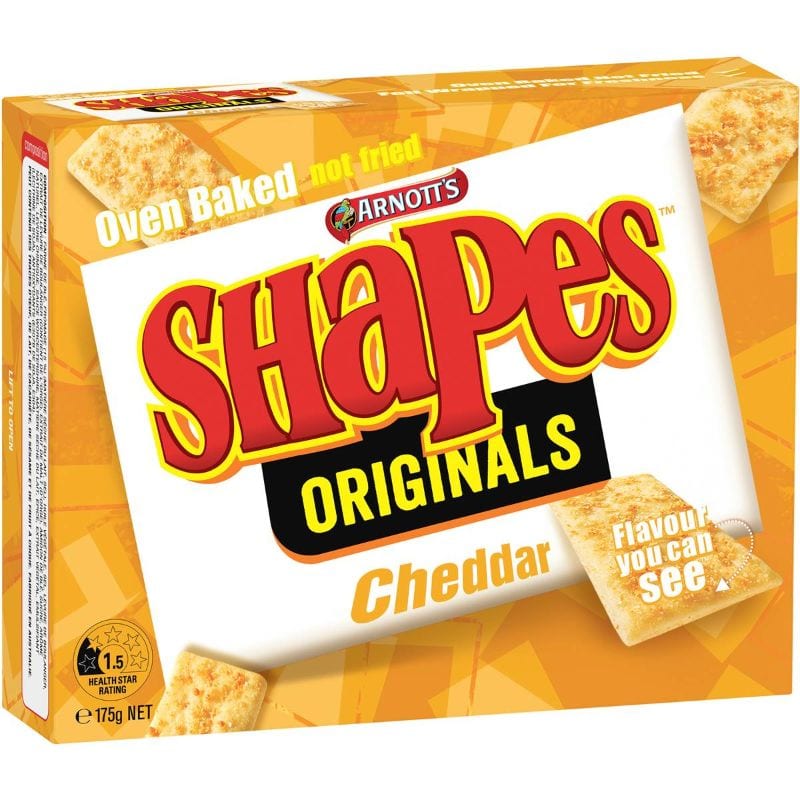 Arnott's Shapes Cheddar Flavour 175g