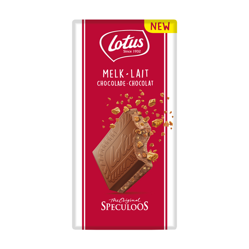Lotus Biscoff Milk Chocolate with Speculoos Biscuit Pieces 180g