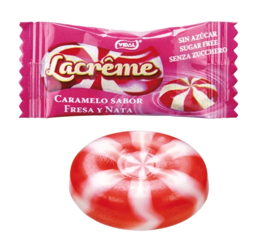 Vidal Sugar Free Strawberry La Creme Single