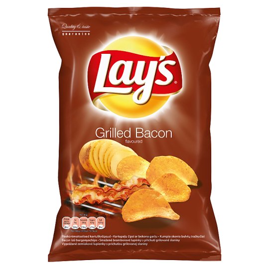 Lay's Grilled Bacon Flavoured 130g - Best Before 28th December 2025