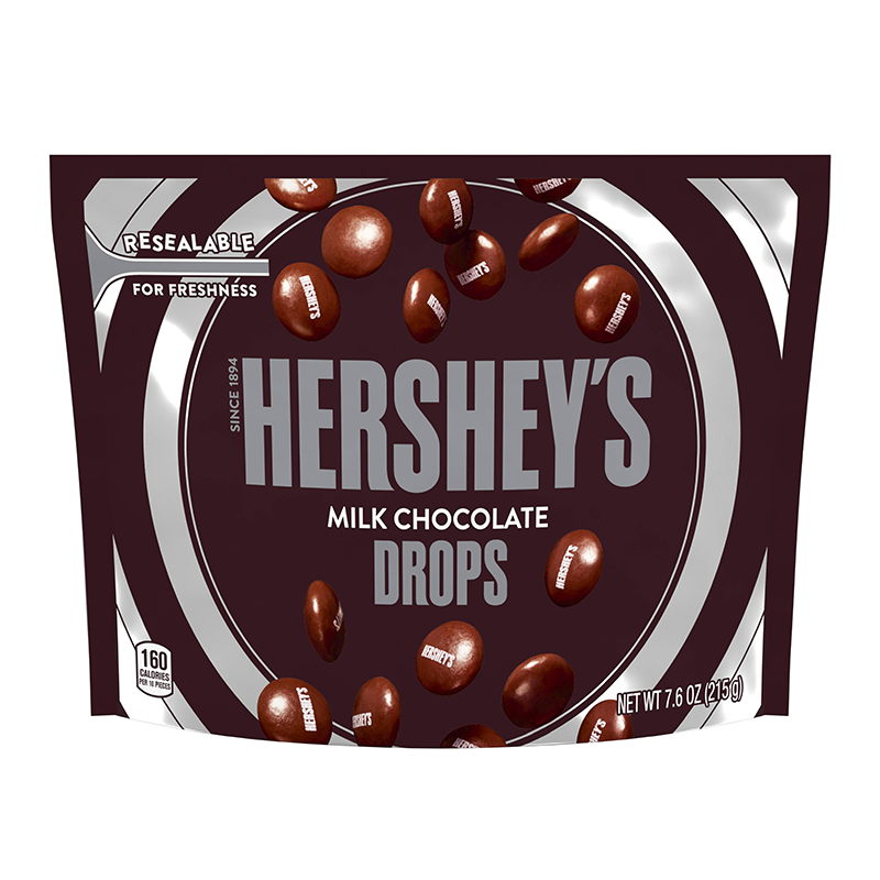 Hershey's Milk Chocolate Drops Pouch 215g