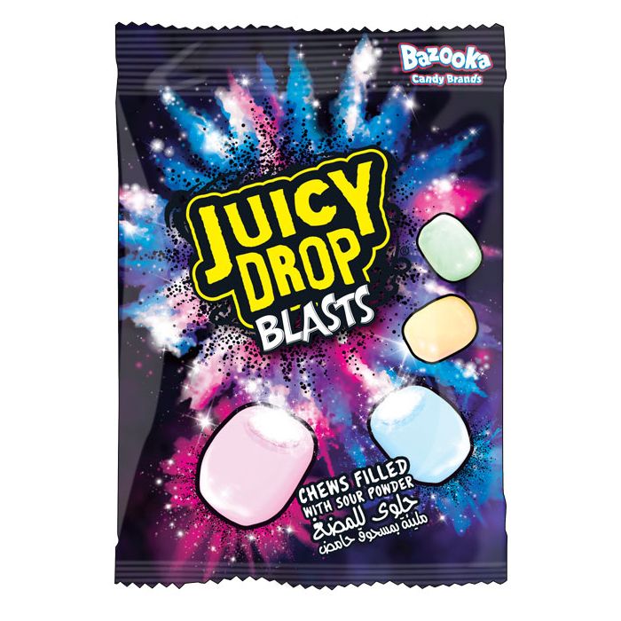 Bazooka Juicy Drop Blast Bags 45g - Best Before 18th August 2025