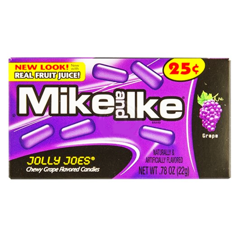 Mike & Ike Jolly Joes Grape 22g