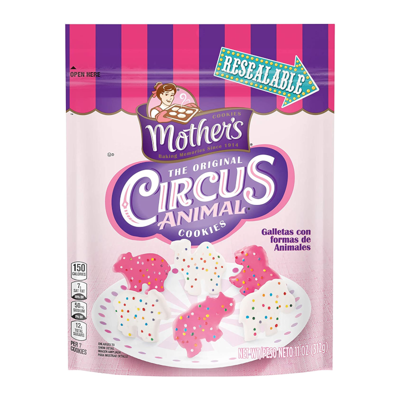 Mother's Original Circus Animal Cookies Pouch 255g
