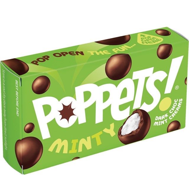 Poppets Mint Creme Dark Chocolate 45g