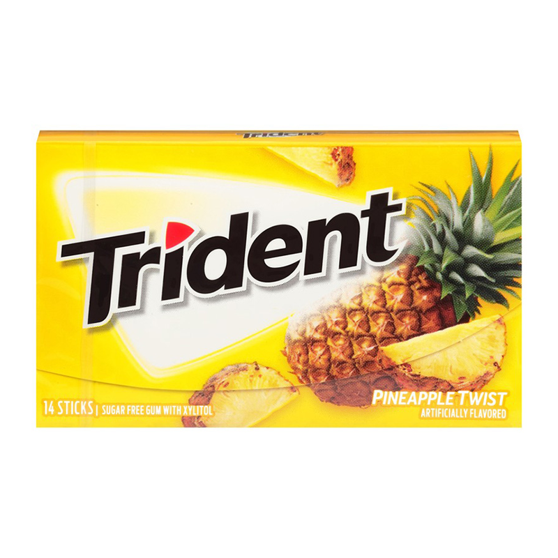 Trident Gum Pineapple Twist 14 Pieces - Best Before 26th February 2025