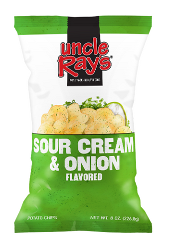 Uncle Ray's Sour Cream & Onion Potato Chips 130g