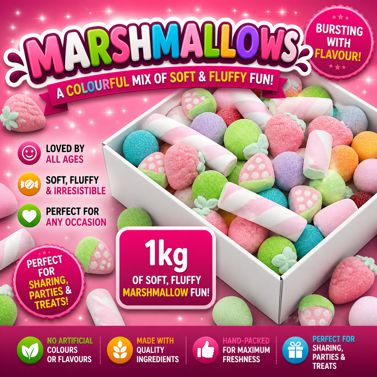 Marshmallow Sweet Box 1kg