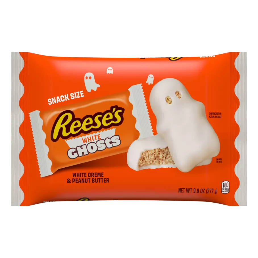 Reese's Peanut Butter White Ghosts Snack Size 272g