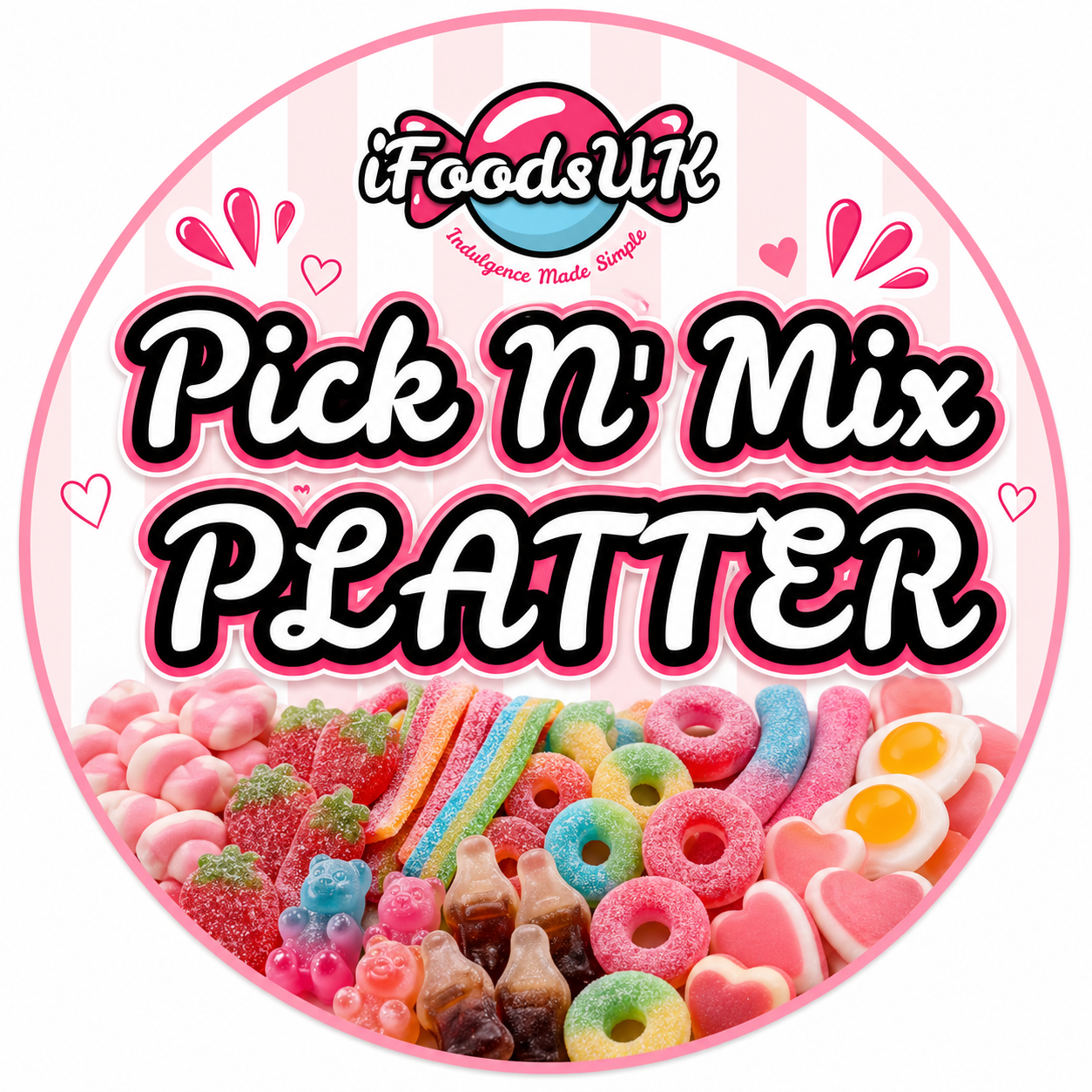 Custom Pick N' Mix Platter (9 Sections Per Platter)