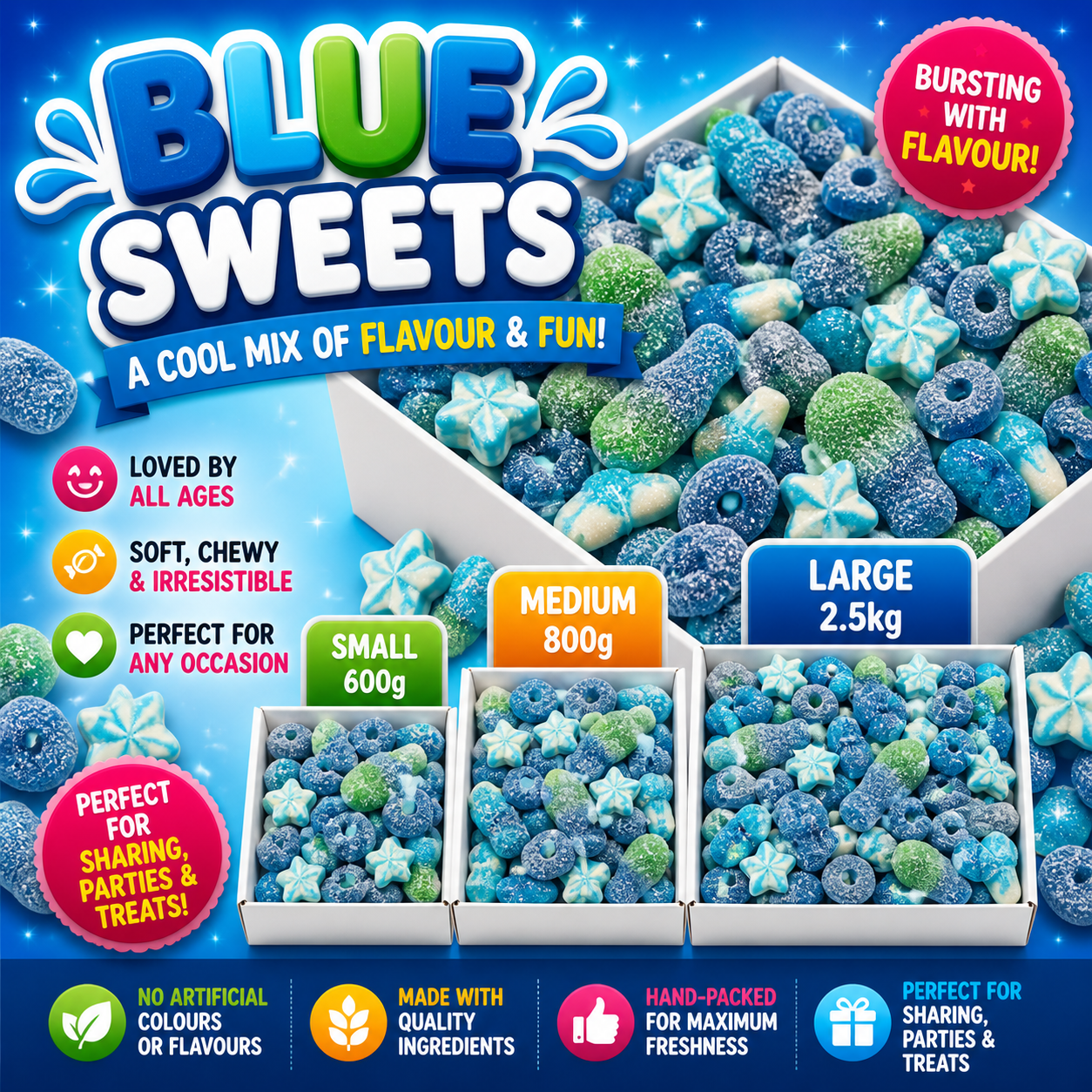 Blue Sweets Box