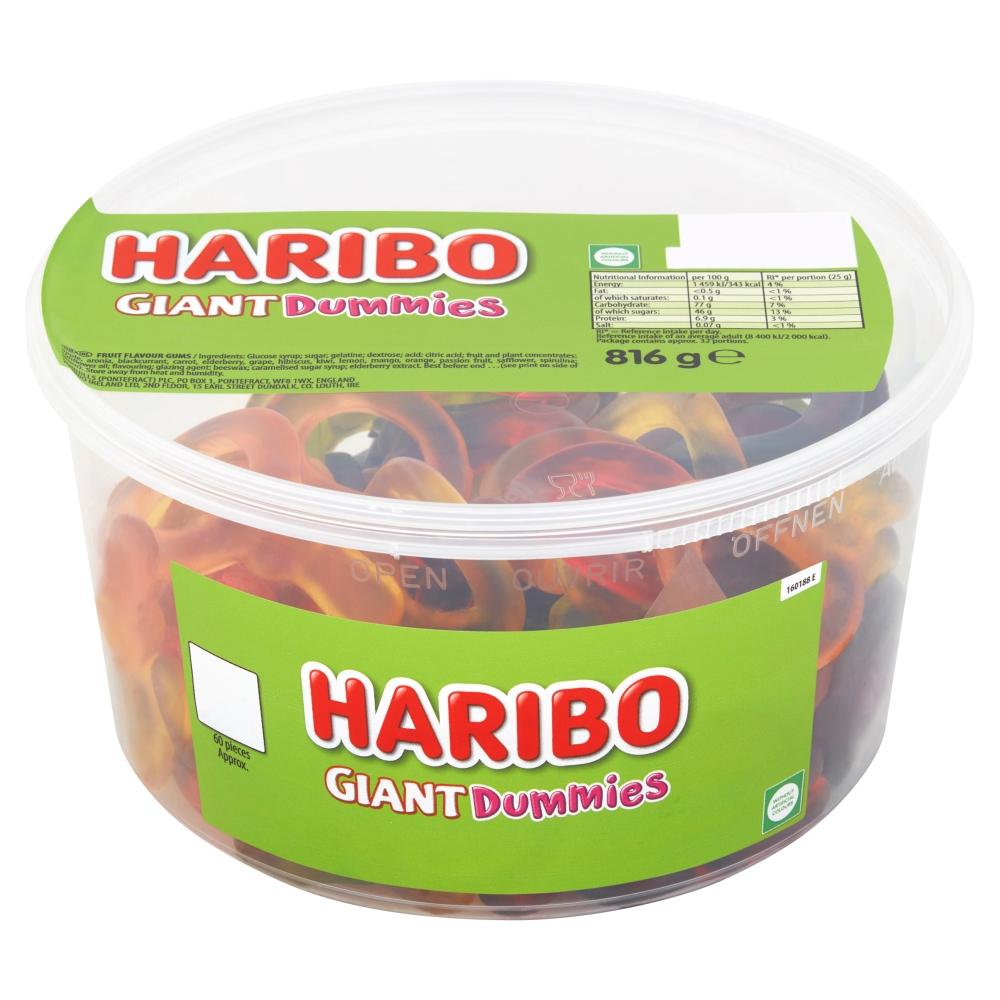 Haribo Giant Dummies Tub 816g – International Foods UK