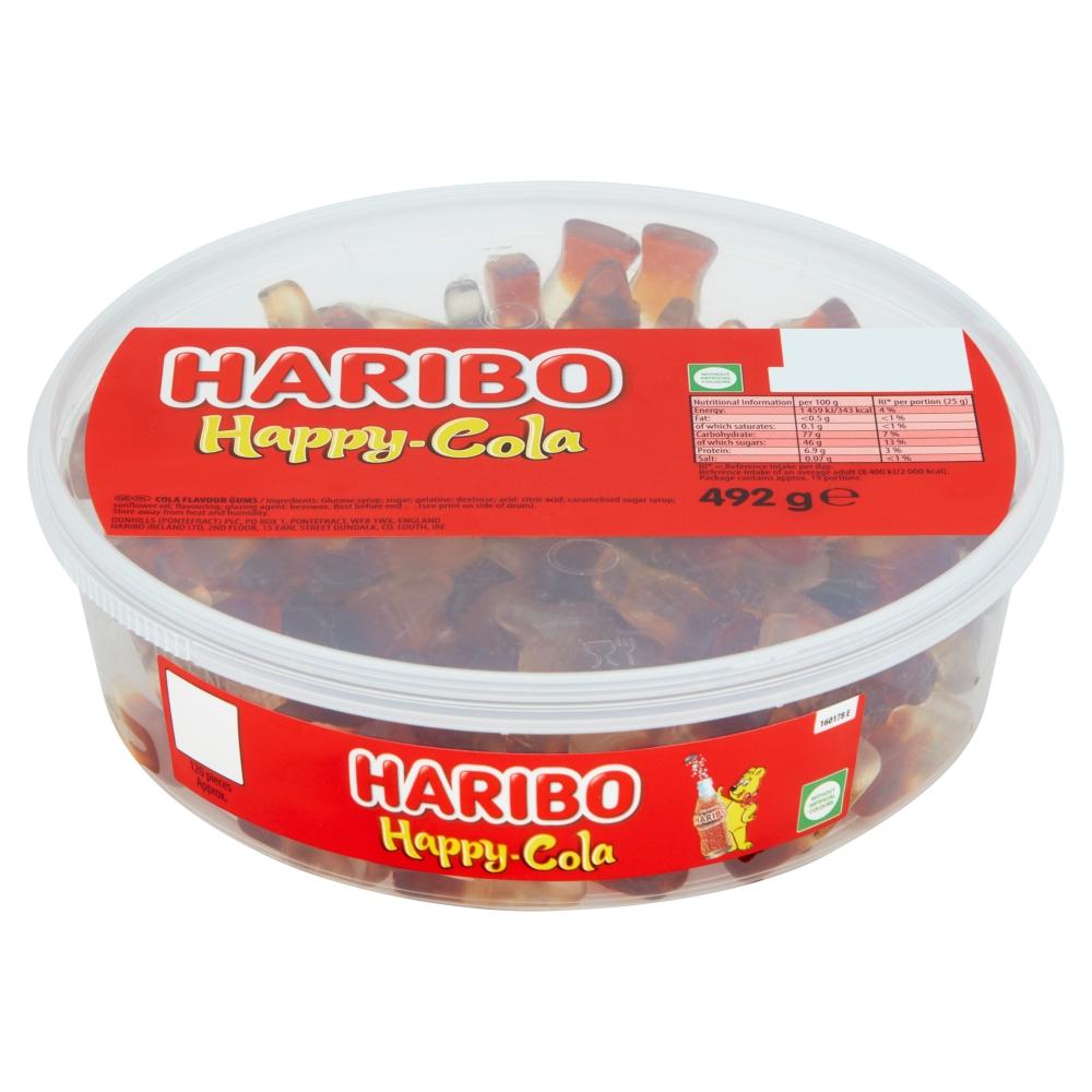 Haribo Happy Cola Bottles Tub 492g