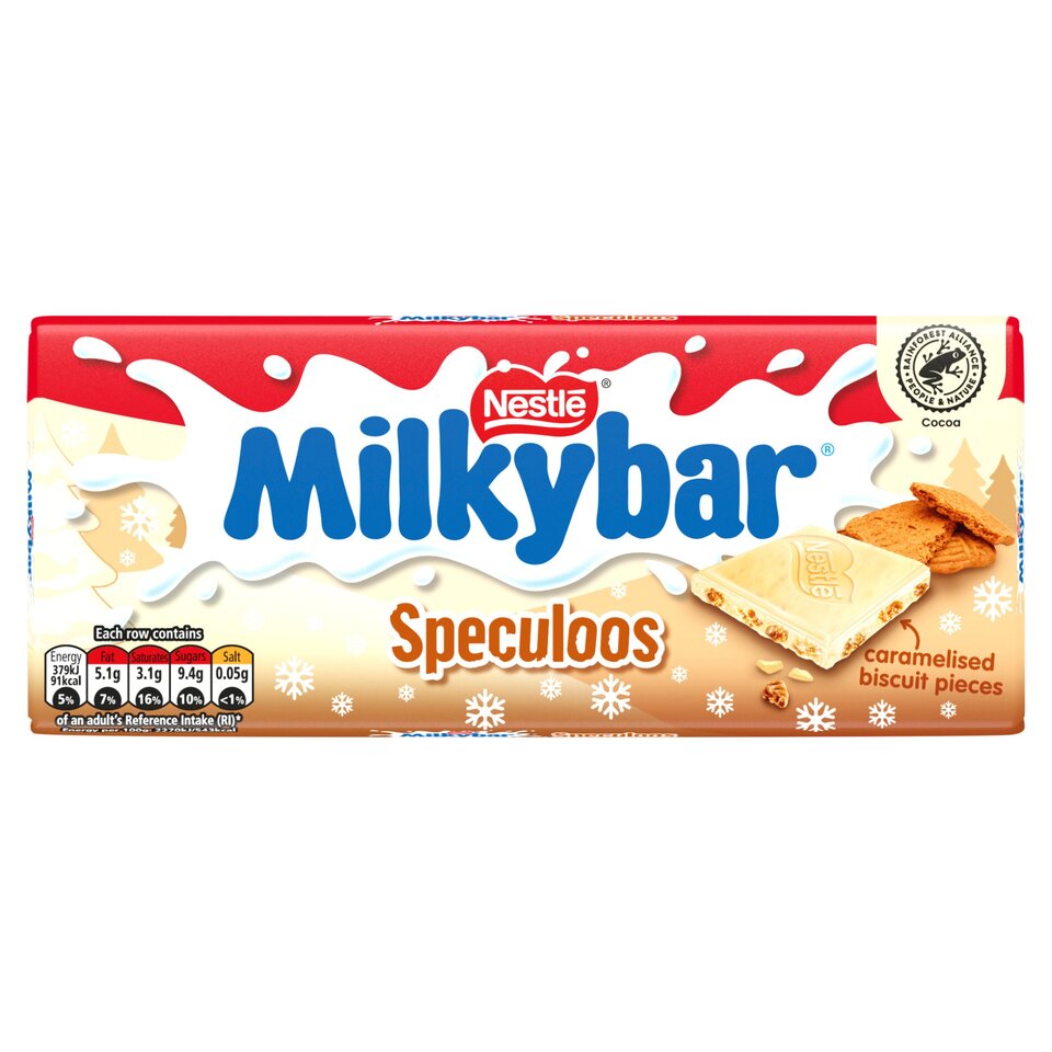 Milkybar Speculoos White Chocolate Sharing Bar 100g