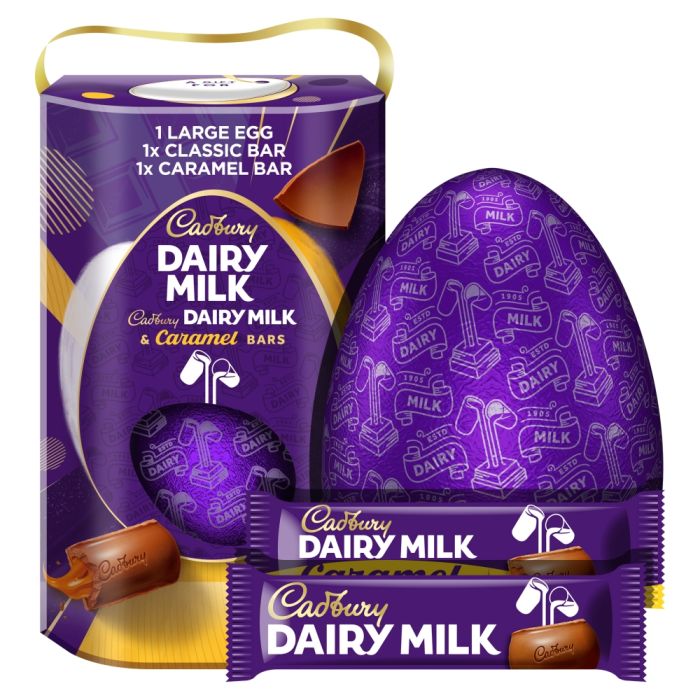 Cadbury Dairy Milk & Caramel Large Easter Egg 245g