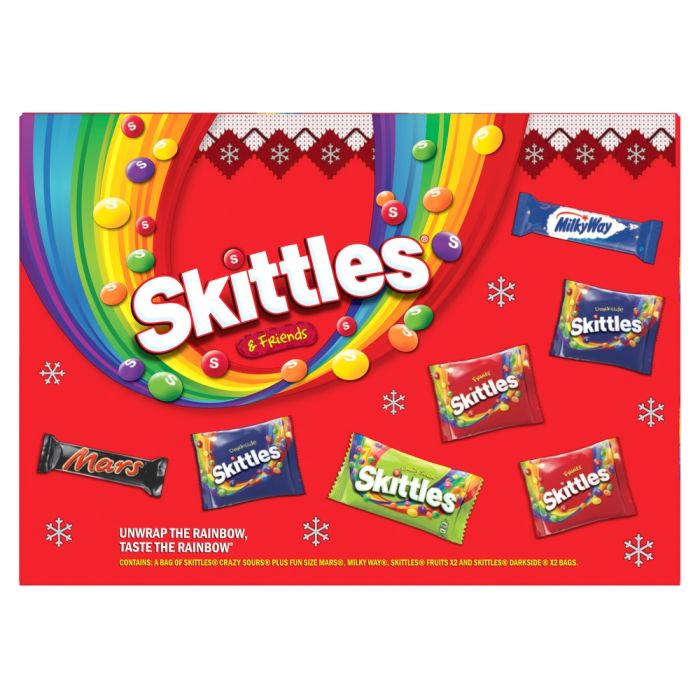 Skittles & Friends Sweets Christmas Selection Box 150g