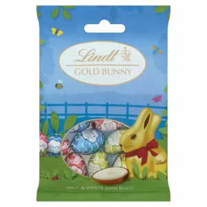 Lindt Gold Bunny Milk & White Mini Eggs Bag 80g