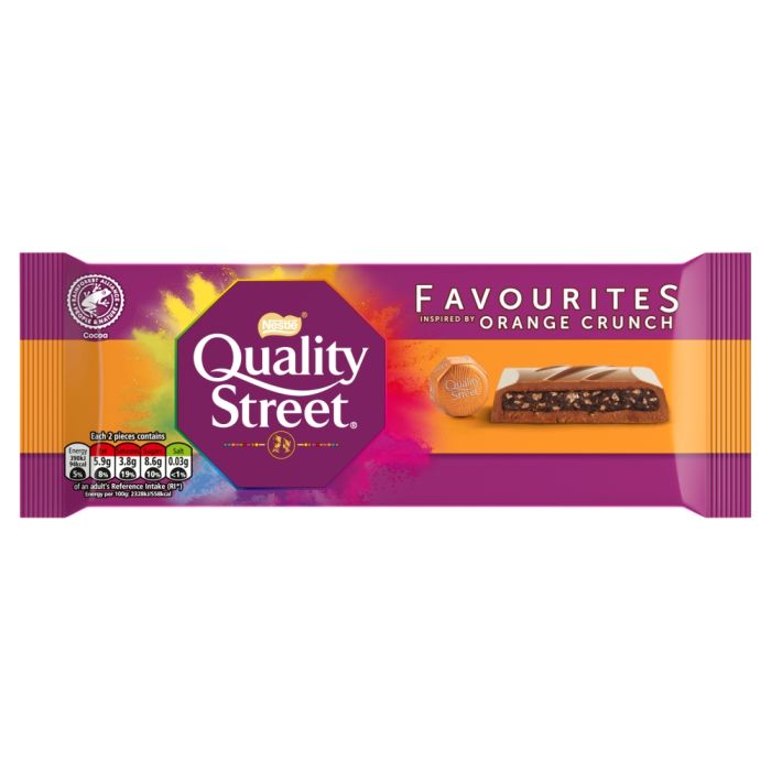 Quality Street Orange Crunch Chocolate Sharing Bar 84g