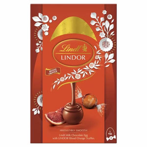 Lindt Milk Chocolate Egg With Lindor Blood Orange Truffles 260g