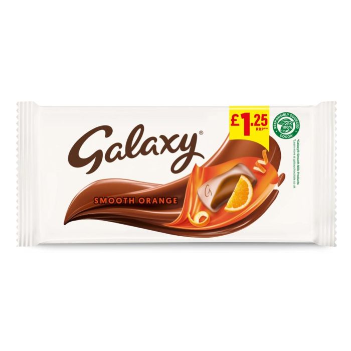 Galaxy Orange Milk Chocolate Bar 110g