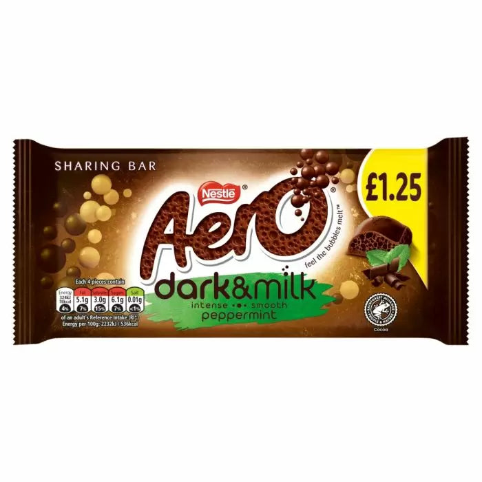 Aero Dark & Milk Peppermint Chocolate Sharing Bar 90g