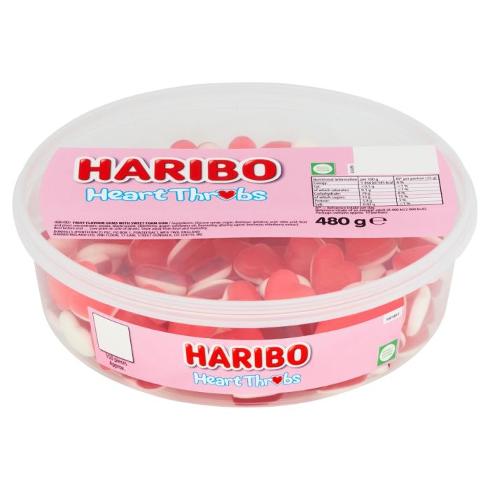 Haribo Heart Throbs Tub 480g