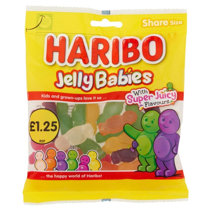 Haribo Jelly Babies Bags 140g - Best Before January 2025