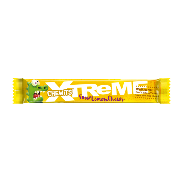 Chewits Xtreme Extremely Lemon Chews Packs 34g