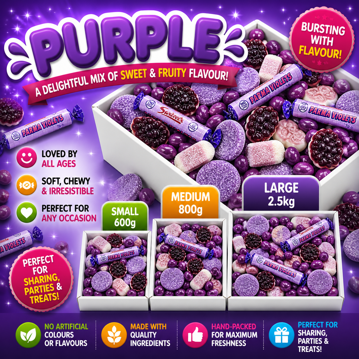 Purple Sweets Box