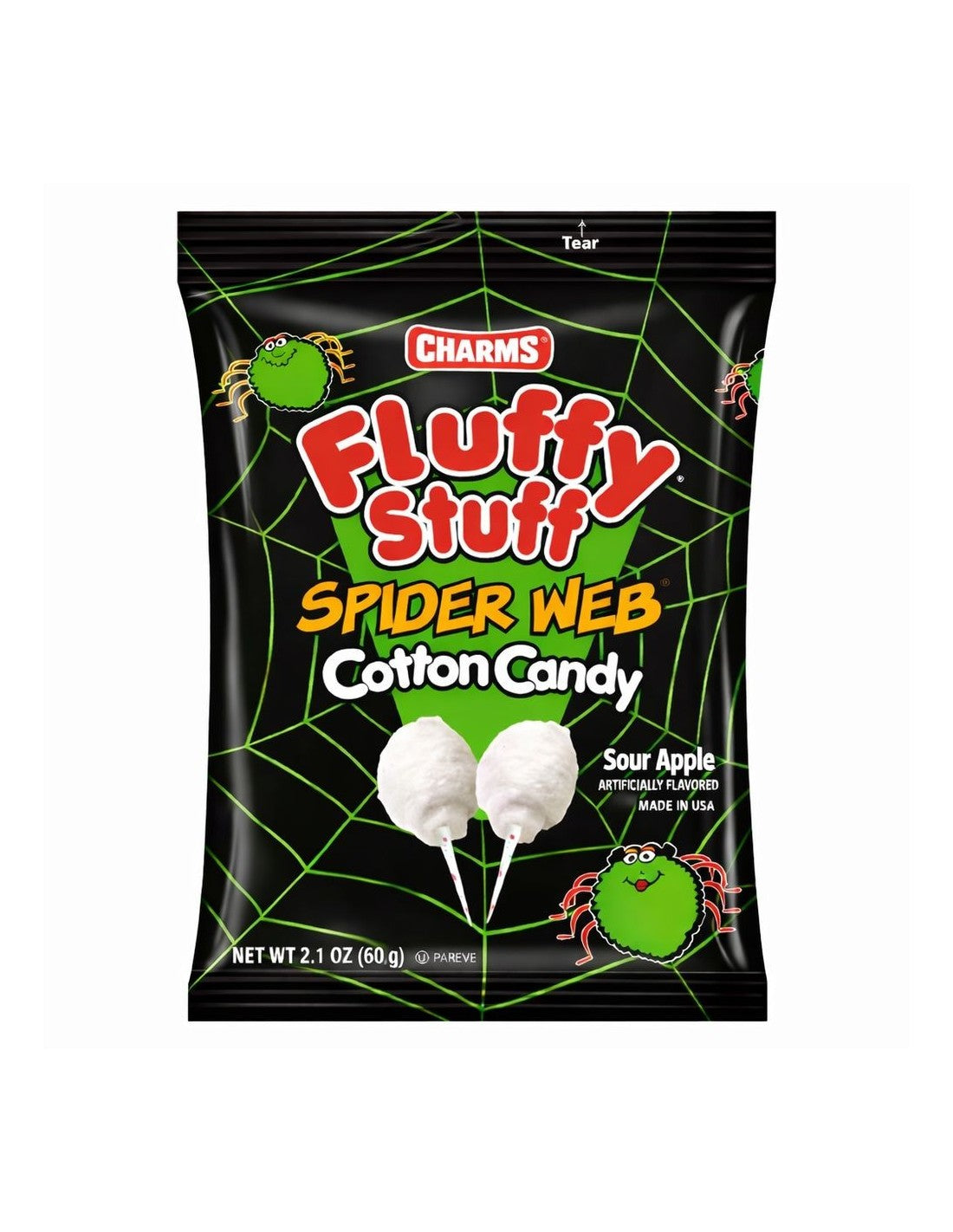Charms Spider Web Fluffy Stuff Cotton Candy 60g