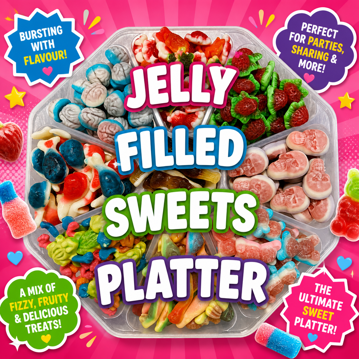 Jelly Filled Sweets Platter